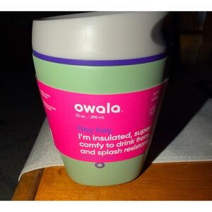 Owala - green 10 ounce smooth sip cup.